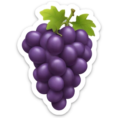 3D Grapes emoji  sticker