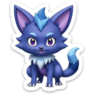 Sableye-Meowstic-Purloin-hybrid-fusion (full body) sticker