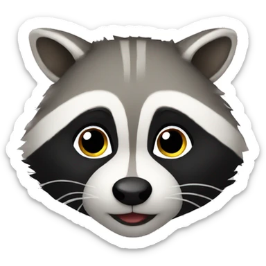 Cute raccoon  sticker