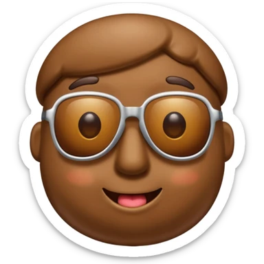 Poop with sunglasses sticker