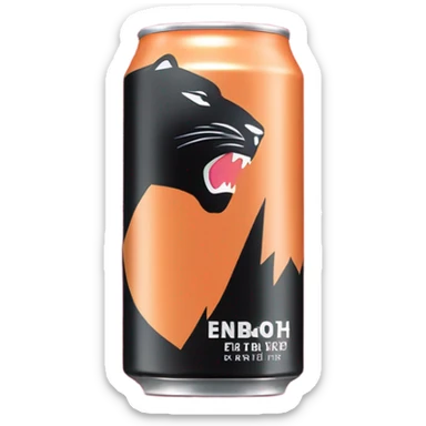 Peach Panther Energy Drink  sticker