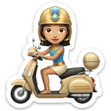 cleopatra drive scooter sticker