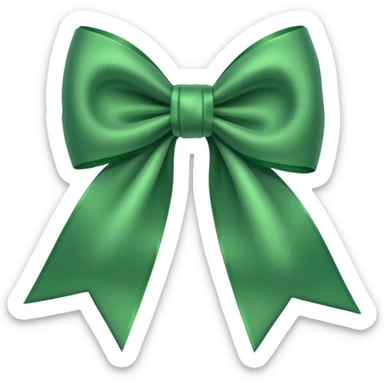 Yeşil fiyonk sticker