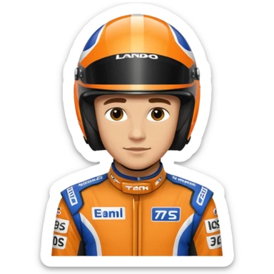 Lando Norris Race Driver sticker