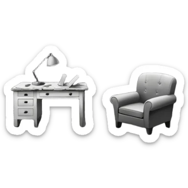 Damaged Building Interior sticker