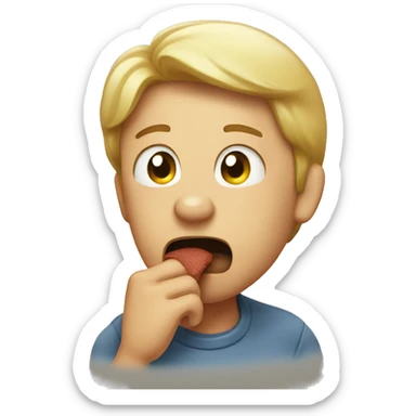 Face coughing  sticker