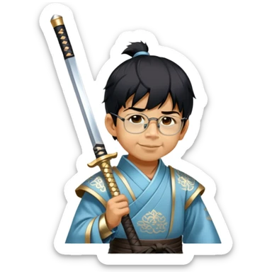 Elegant Samurai sticker