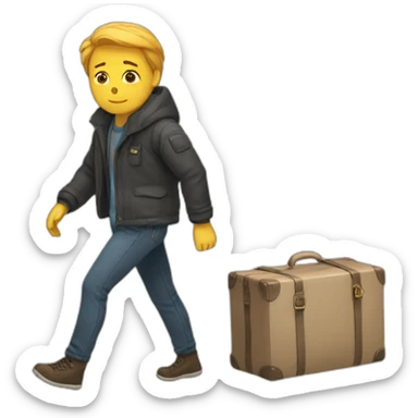 leaving sticker