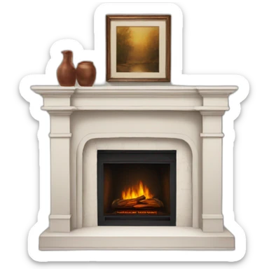 fireplace mantle sticker