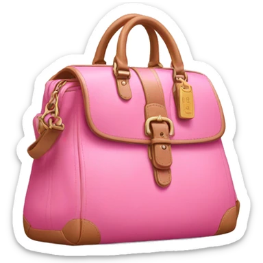 pink coach bag  sticker