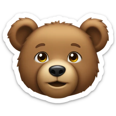 Teddy bear sticker