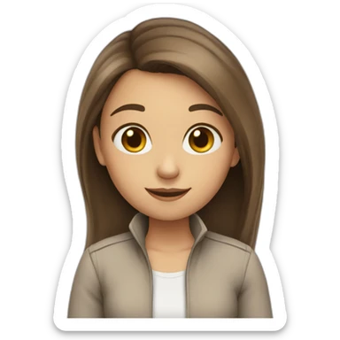 Girl say bye-bye sticker