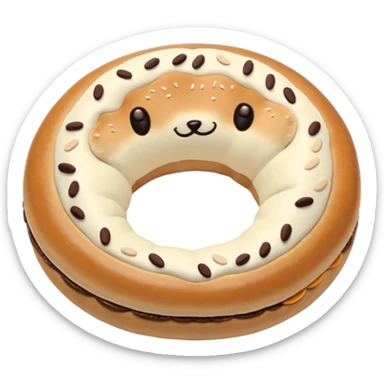 bagel jellycat sticker