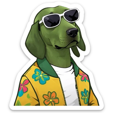 Funny snoop dog sticker