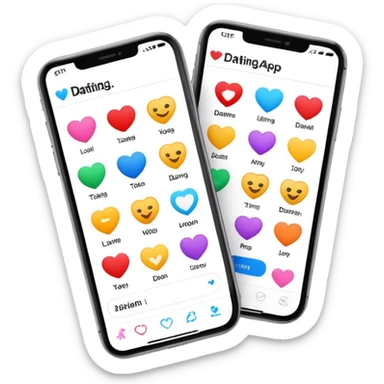 Dating app sticker