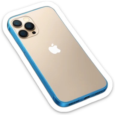 Un iPhone 13 Pro Max bleu realiste sticker