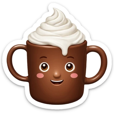 hot chocolate mug sticker