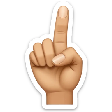 Duim naar rechts sticker