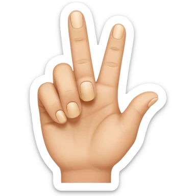 dedo señalando  sticker