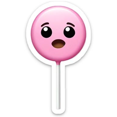 Light pink lollipop  sticker