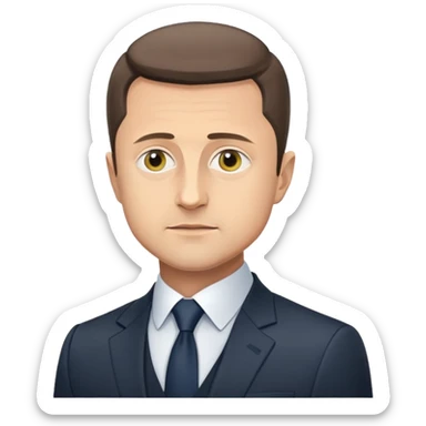Volodymyr Zelensky, President of Ukraine sticker