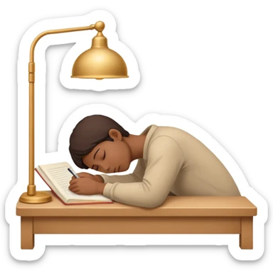 Fesse prout étudier dormir sticker