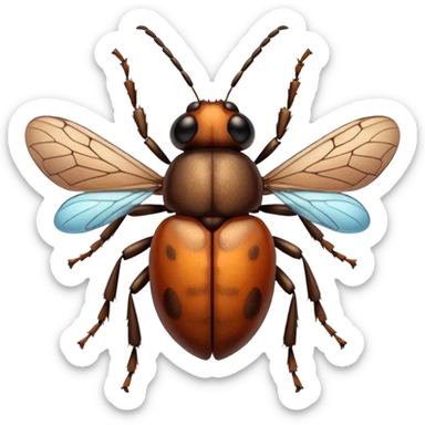 Bug on sugar sticker