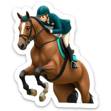 showjumping horse sticker