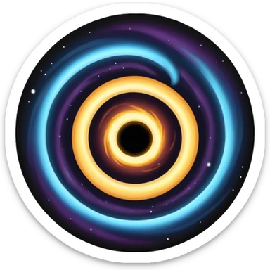 Black hole sticker
