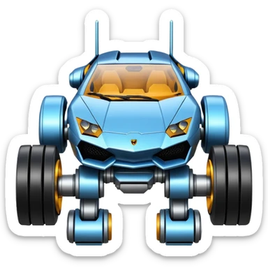 a Lamborghini from the movie Transformers  robot  sticker