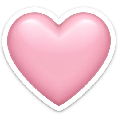 Light pink heart sticker