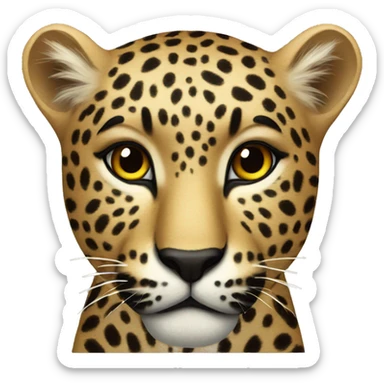 Leopard sticker