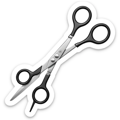  hairdressing scissors sticker