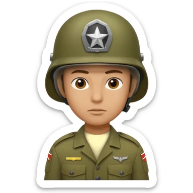 create me a emoji for discord, it should be a soldier. sticker
