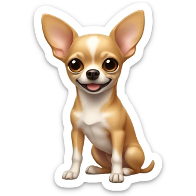 Chihuahua marrón tierno sticker