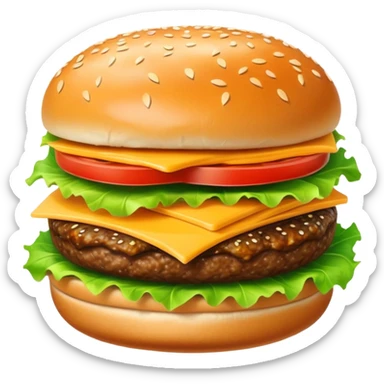 Hamburger que j’ai mangé par emoji sticker