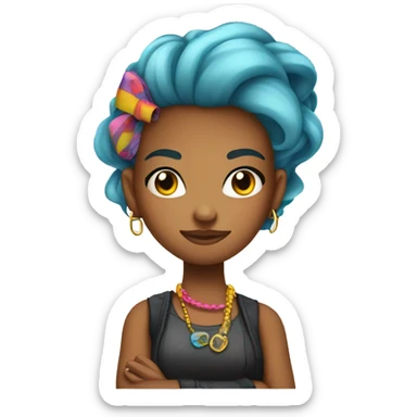 Julia the annoying teenager  sticker