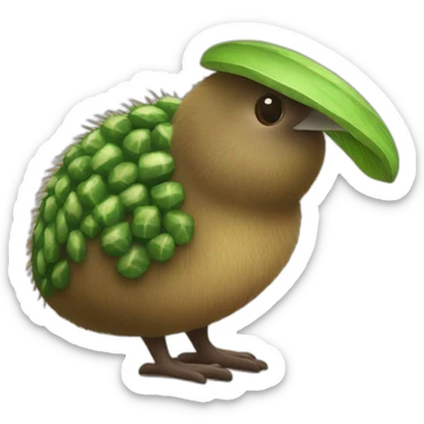 Kiwi et tortu sticker