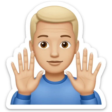 fingernails man sticker