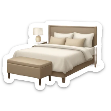 Clean aesthetic bedroom sticker