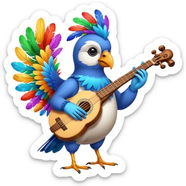 bird Musician sticker