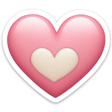 Heart soft sticker