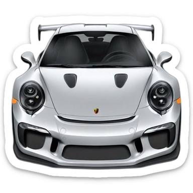 Porsche 911 GT3 RS with a Halloween covering  sticker