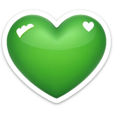 green heart emoji sticker