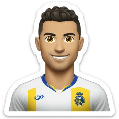 ronaldo on al nassr sticker