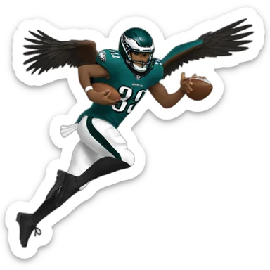Eagles Swoop football sticker