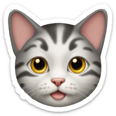 Un gatito gordito sticker