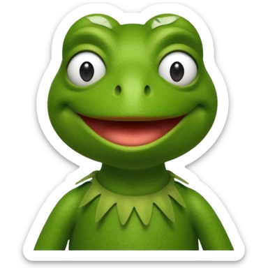 Kermit the frog with different feelings sticker