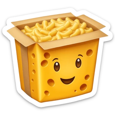 mac n cheese package sticker