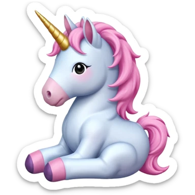 pink unicorn toy sticker